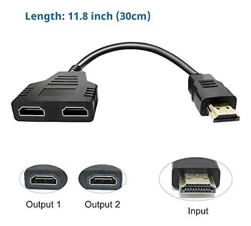 CONVERTIDOR GENÉRICO 1 HDMI A 2 HDMI, vista 4